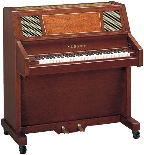The celesta is transposing instrument. It sounds an octave higher than the written pitch. The celesta was invented in 1886 by Parisian Harmonium builder Auguste Mustel. His father, Victor Mustel, had developed the forerunner of the celesta, the typophone or the dulcitone in 1860. Dimensions 35'' x 37'' x 16"